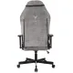 Кресло игровое Knight N1 Fabric серый Light-19 с подголов. крестов. металл. Фото товара с разных ракурсов.