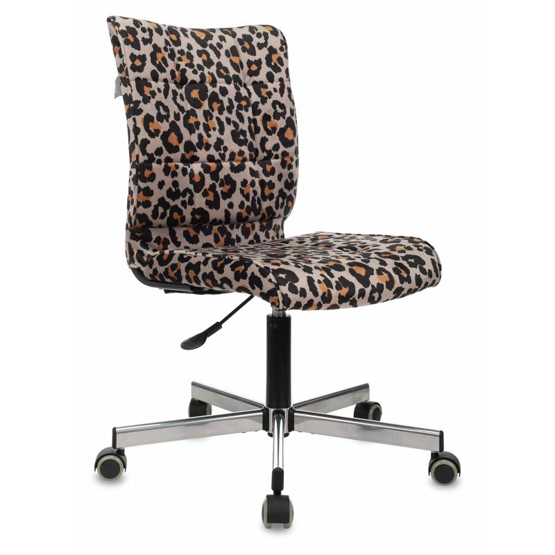 Кресло Бюрократ CH-330M леопардовый Italia LEO крестов. металл черный главное фото