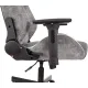 Кресло игровое Knight N1 Fabric серый Light-19 с подголов. крестов. металл. Фото товара с разных ракурсов.